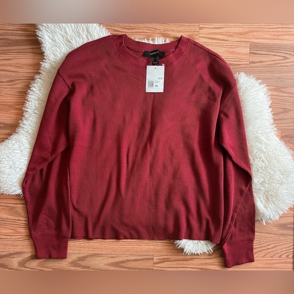 Forever 21 Waffle Knit Crop Top - Picture 1 of 3